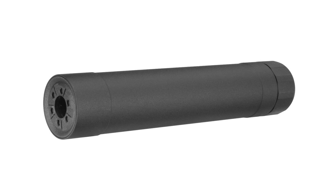 Crusader TR45S Aluminium Suppressor Silencer schwarz inkl. 16mm+ / 14mm- Adapter