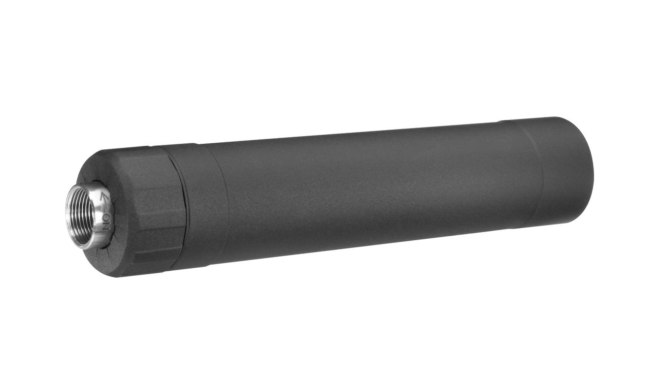 Crusader TR45S Aluminium Suppressor Silencer schwarz inkl. 16mm+ / 14mm- Adapter Bild 1