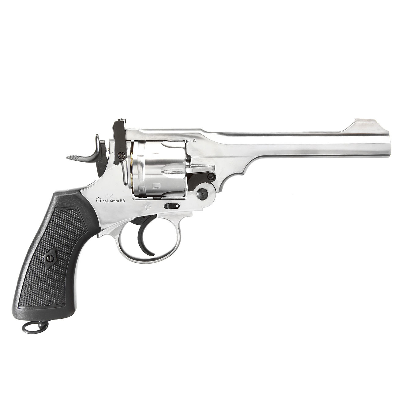 Gun Heaven Webley MK VI Revolver Vollmetall CO2 6mm BB chrom Bild 1