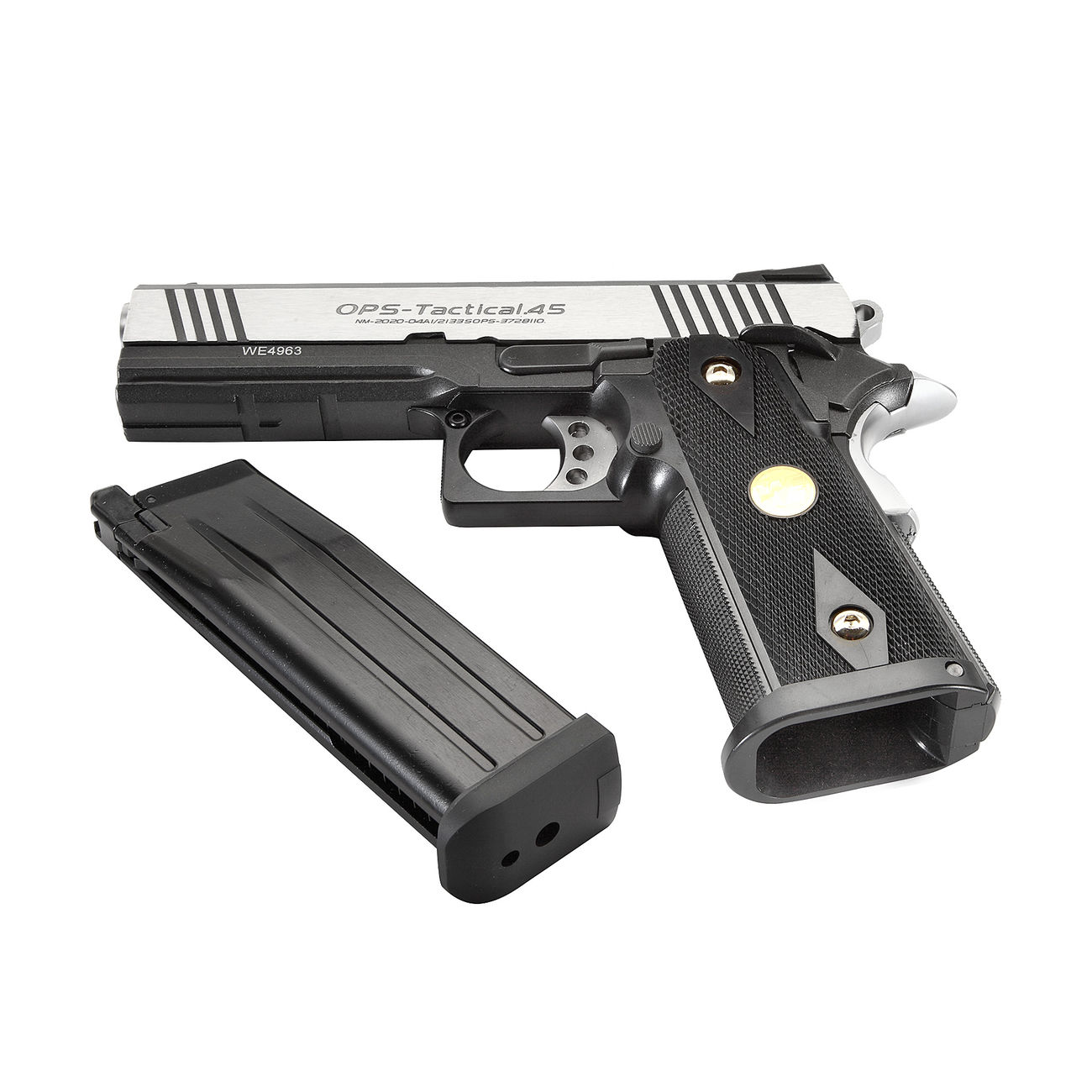 Wei-ETech Hi-Capa 4.3 Special Edition Vollmetall GBB 6mm BB silber Bild 4