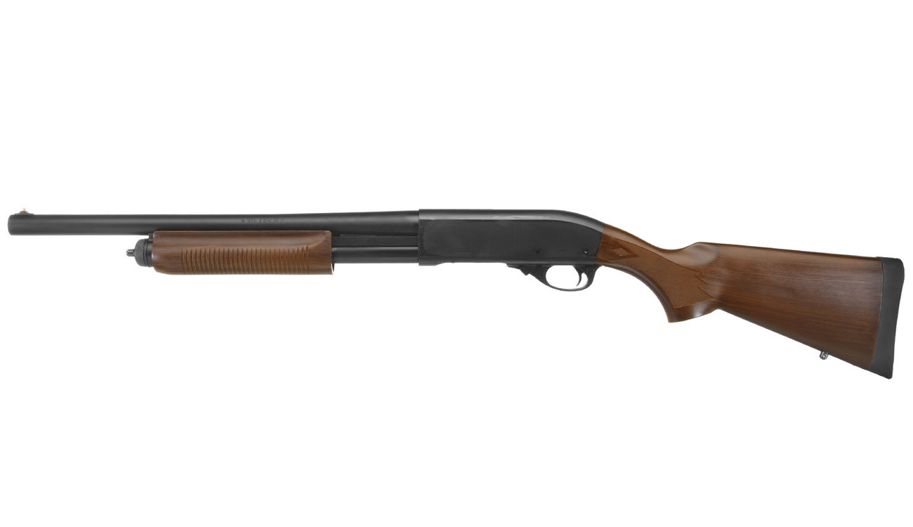 Tokyo Marui M870 Pump Action Gas Shotgun 6mm BB Wood-Style Bild 1