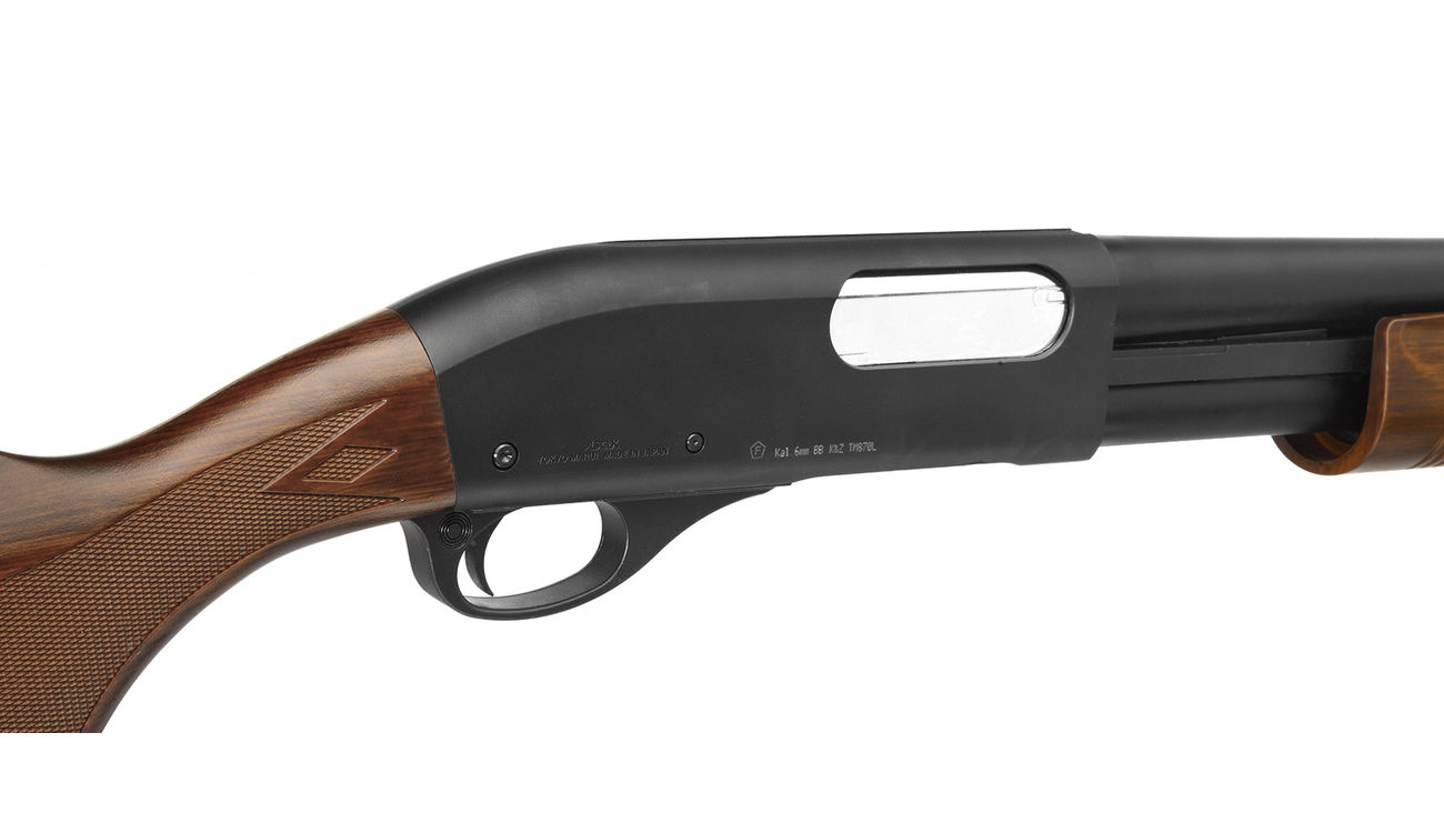 Tokyo Marui M870 Pump Action Gas Shotgun 6mm BB Wood-Style Bild 6