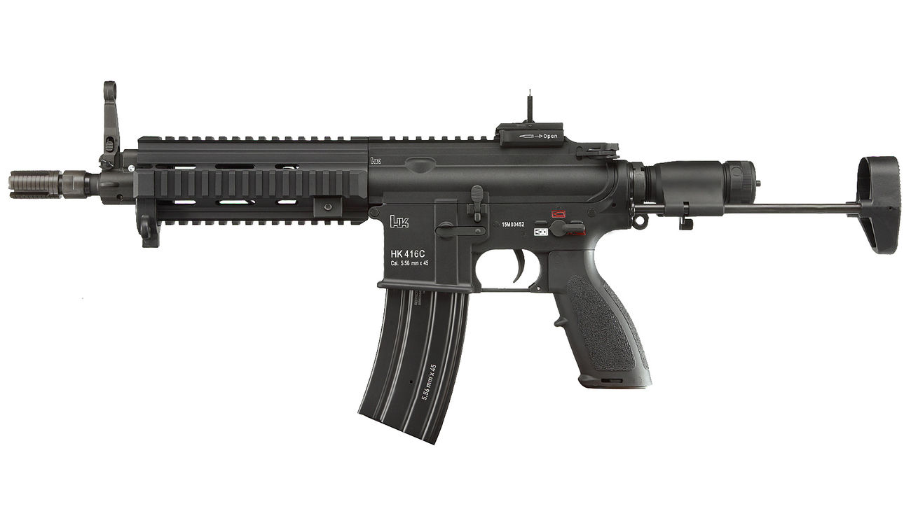 VFC Heckler & Koch HK416 C V2 Next Generation Mosfet Vollmetall S-AEG 6mm BB schwarz Bild 1