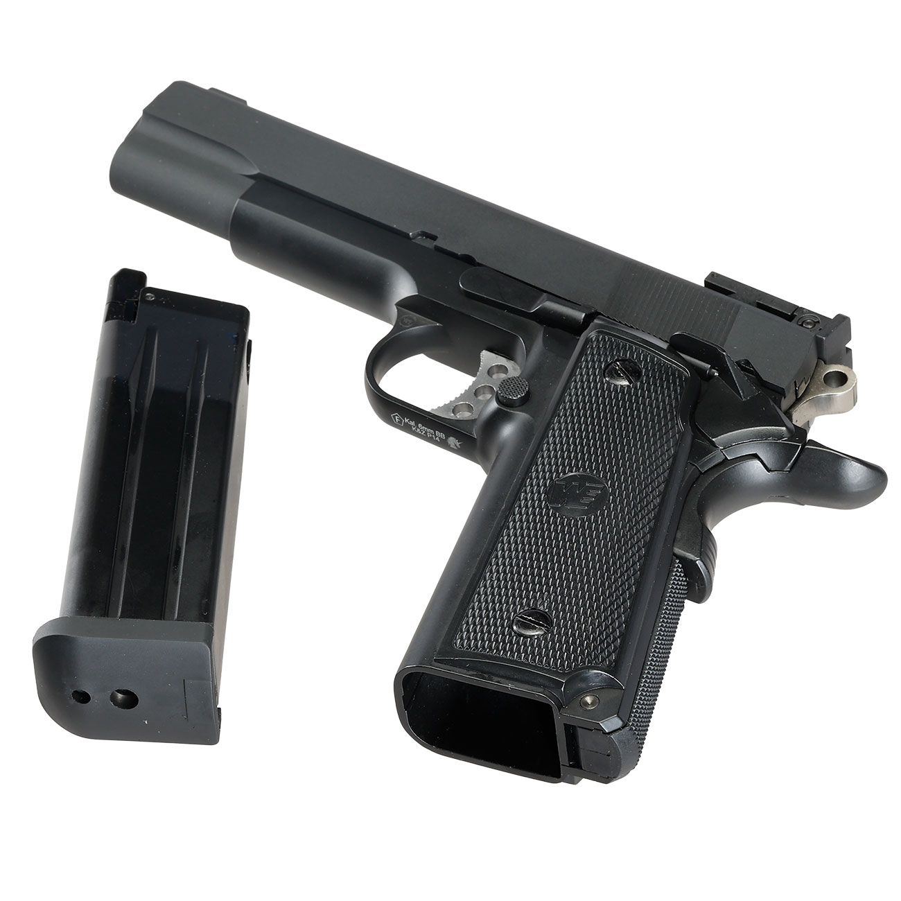 Wei-ETech M1911 Para Hi-Capa Vollmetall GBB 6mm BB schwarz Bild 7