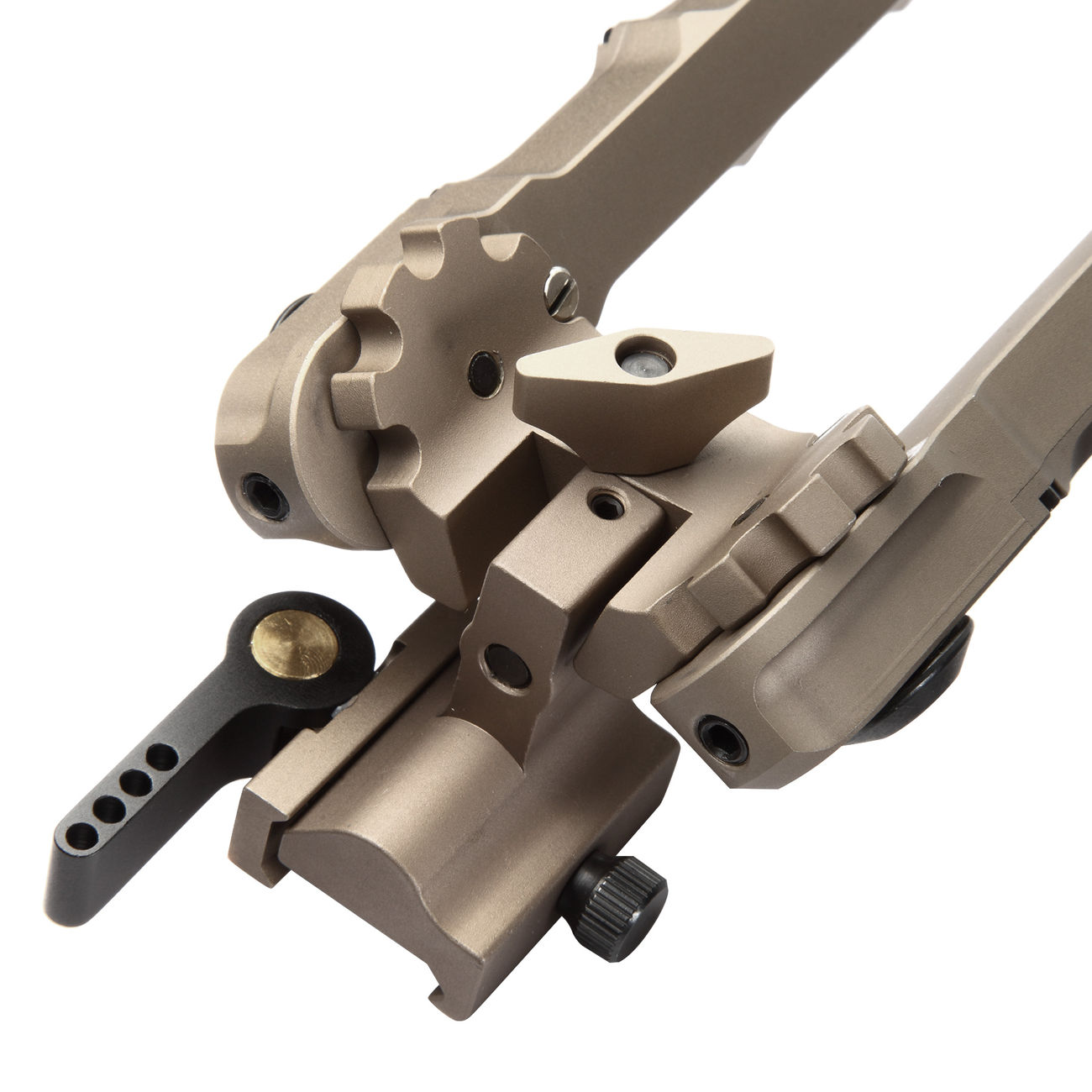 Blackcat Airsoft SR-2 Style Aluminium Zweibein f. 21mm Schienen Tan Bild 1