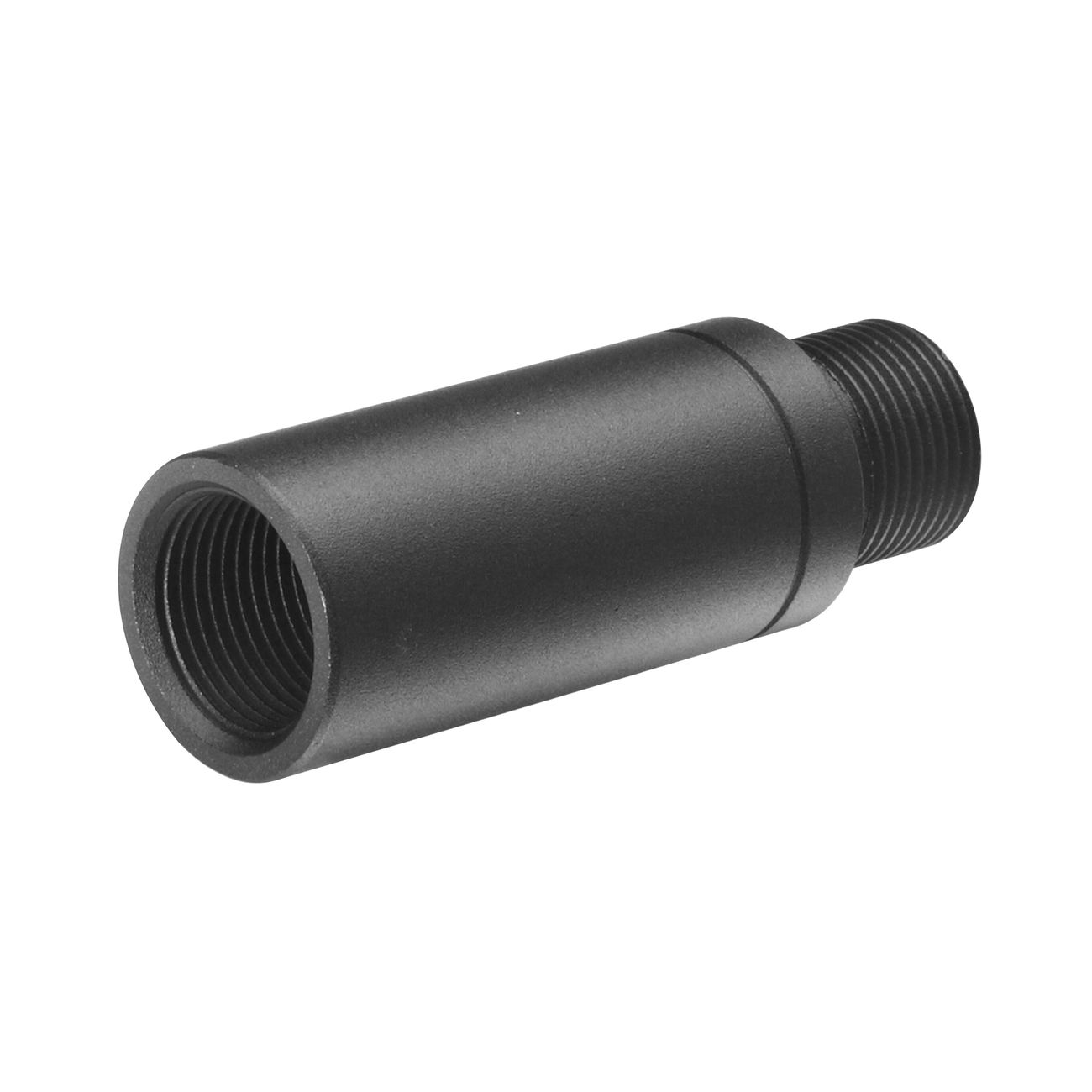 G&P 1.5 Zoll Aluminium Auenlauf Extension 14mm+ auf 14mm- schwarz