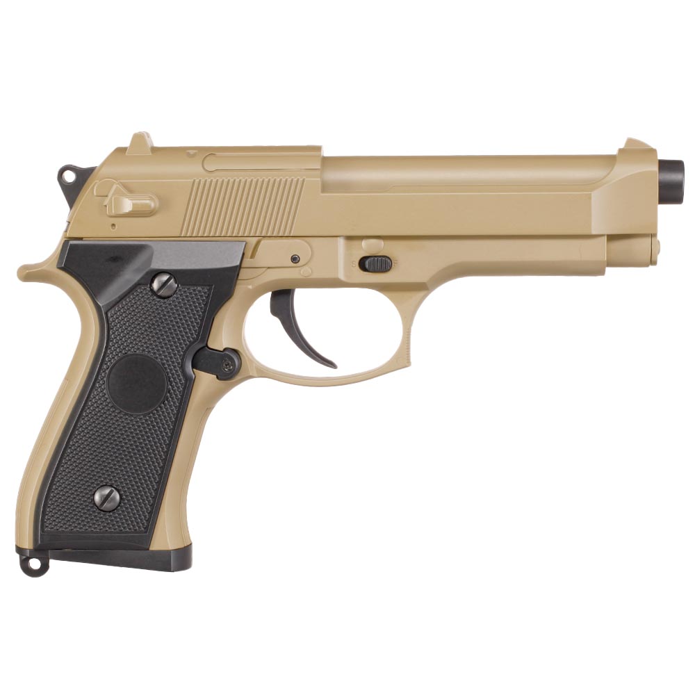 Cyma M92 mit Metallschlitten Komplettset AEP 6mm BB Tan Bild 2