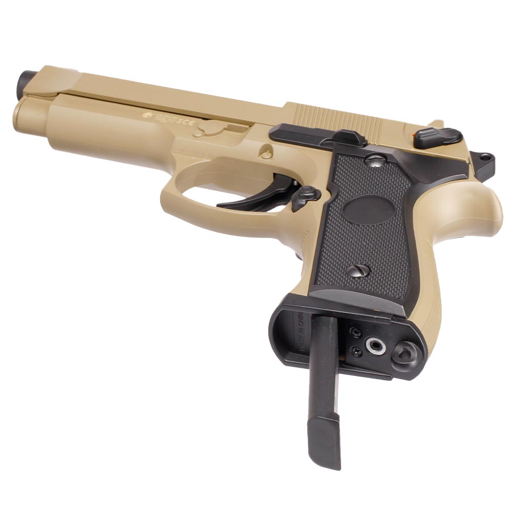 Cyma M92 mit Metallschlitten Komplettset AEP 6mm BB Tan Bild 4