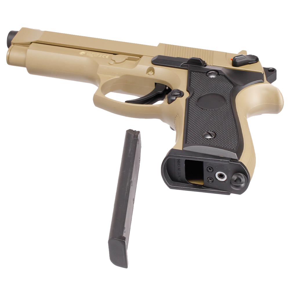 Cyma M92 mit Metallschlitten Komplettset AEP 6mm BB Tan Bild 5