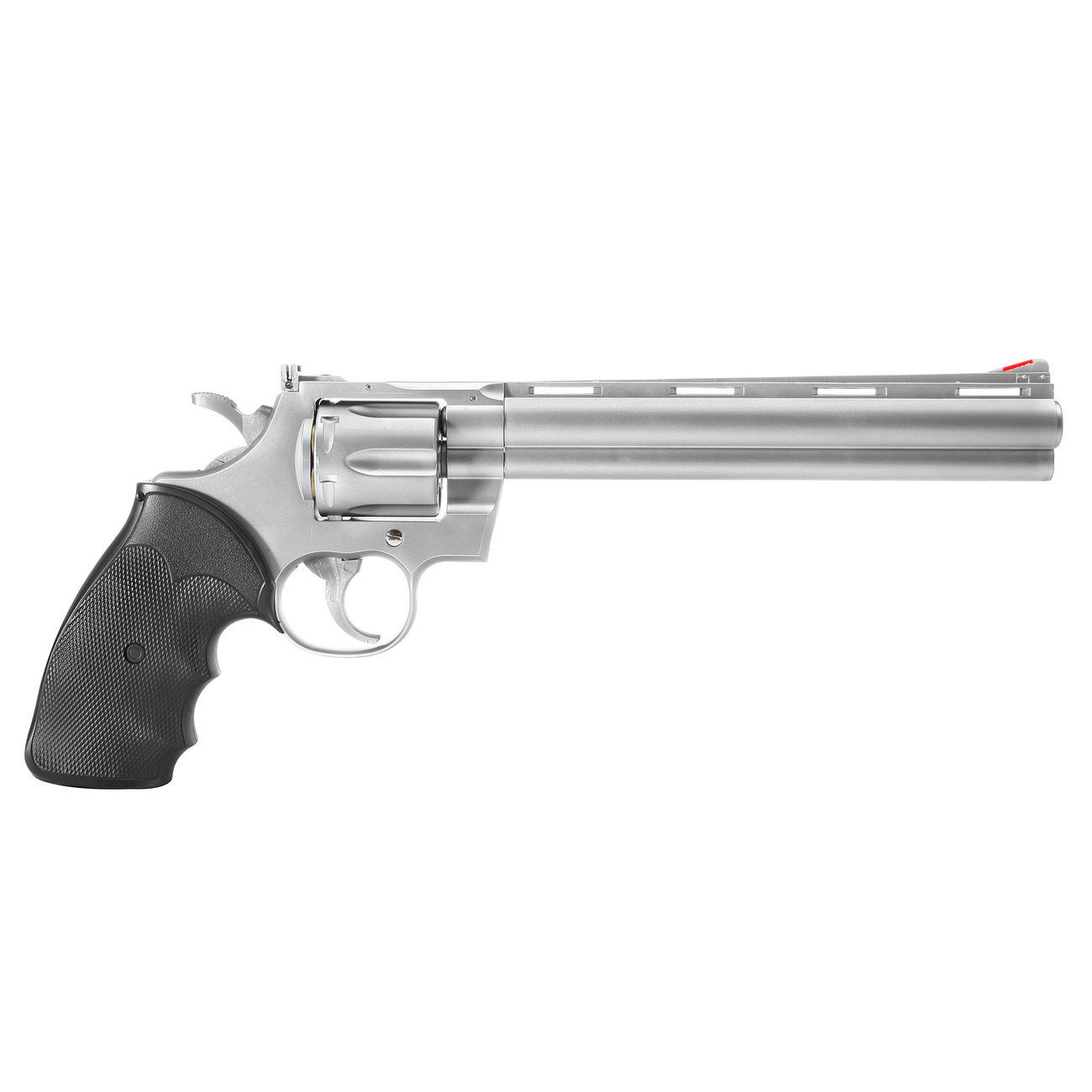 UHC .357 8 Zoll Softair Revolver mit Hülsen Springer 6mm BB silber / schwarz Bild 1
