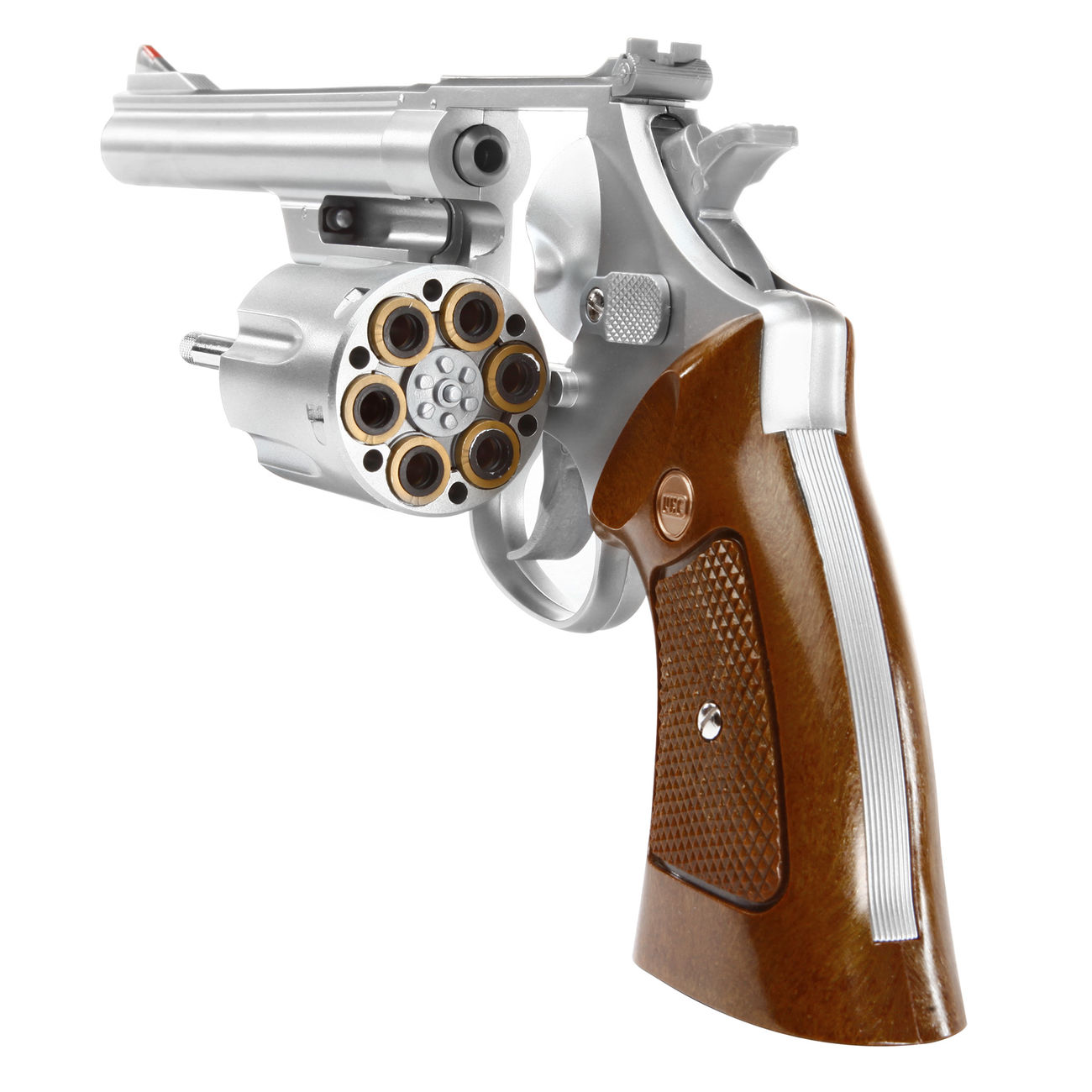 UHC M-29 6 Zoll Revolver mit Hlsen Springer 6mm BB silber / braun Bild 4