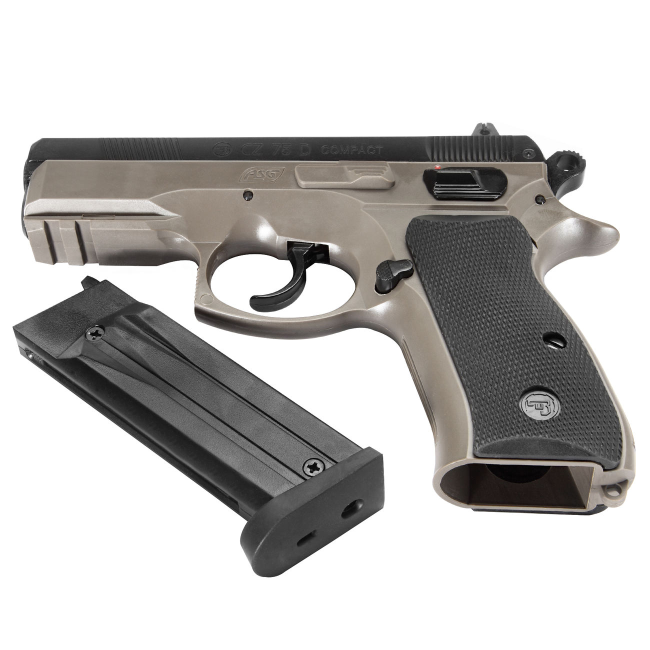 ASG CZ 75D Compact Heavy Weight Springer 6mm BB Dual-Tone FDE Bild 4