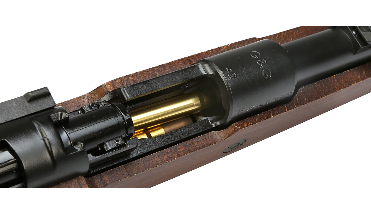 G&G Airsoft Karabiner 98K SE Gas Bolt-Action Gewehr mit Hlsenauswurf 6mm BB Echtholz-Version Bild 5