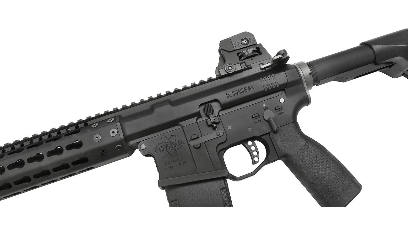 PTS Mega Arms MKM AR15 CQB Vollmetall Gas-Blow-Back 6mm BB schwarz Bild 5