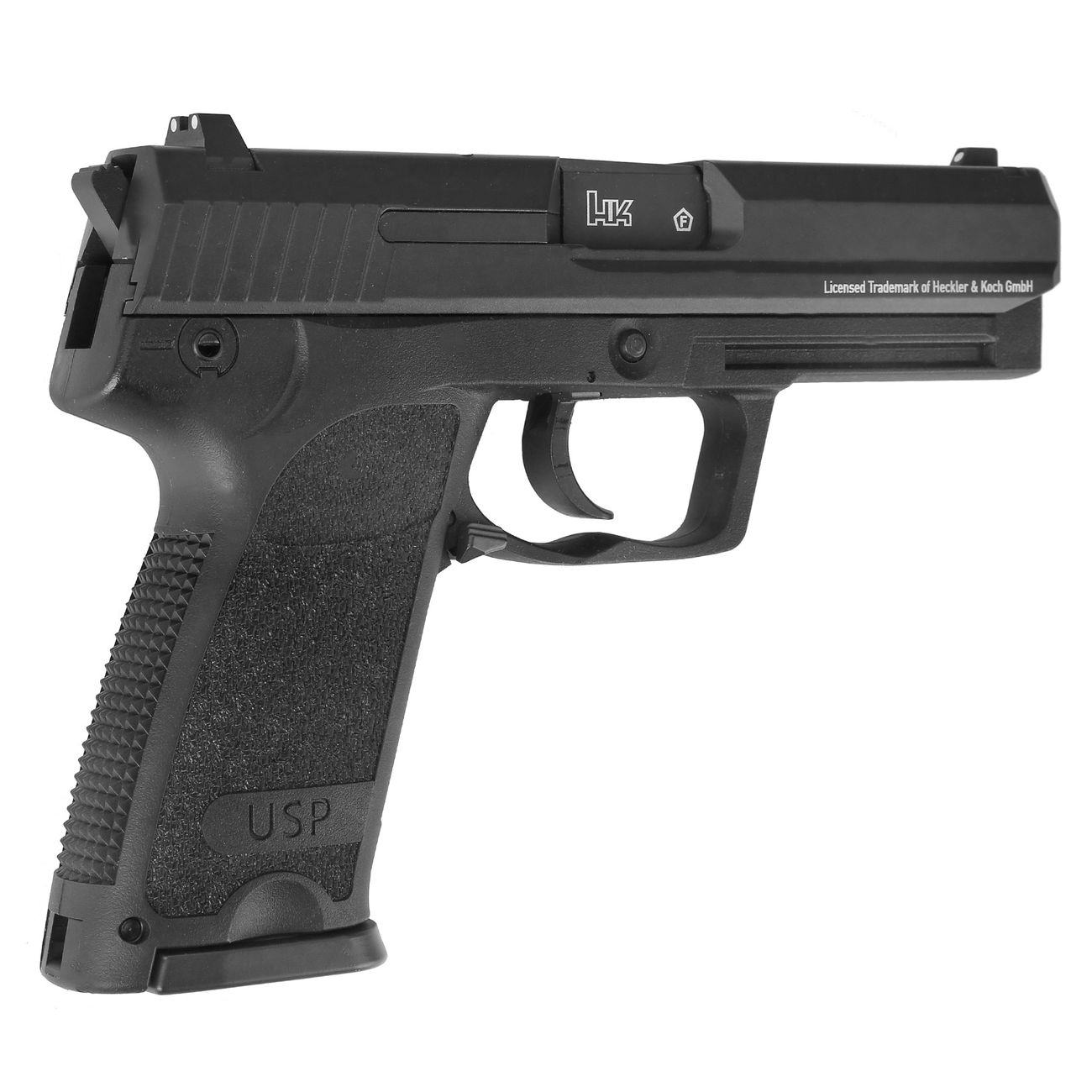 KWC Heckler & Koch USP mit Metallschlitten CO2 BlowBack 6mm BB schwarz Bild 2