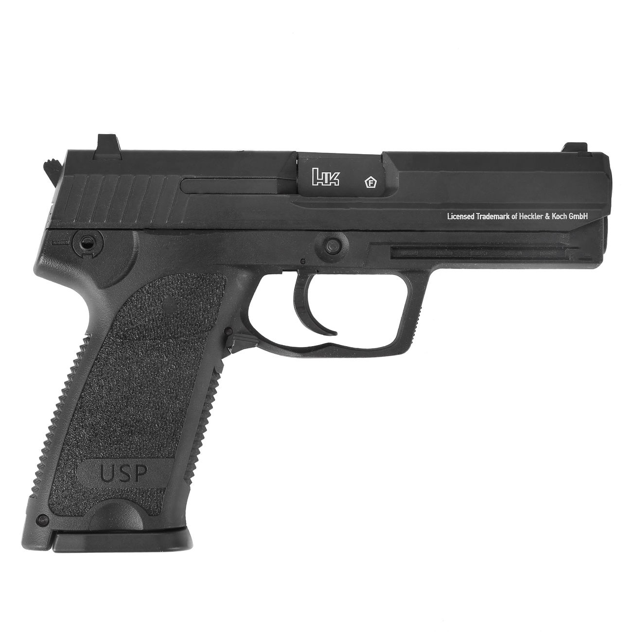 Versandrcklufer KWC Heckler & Koch USP mit Metallschlitten CO2 BlowBack 6mm BB schwarz Bild 3