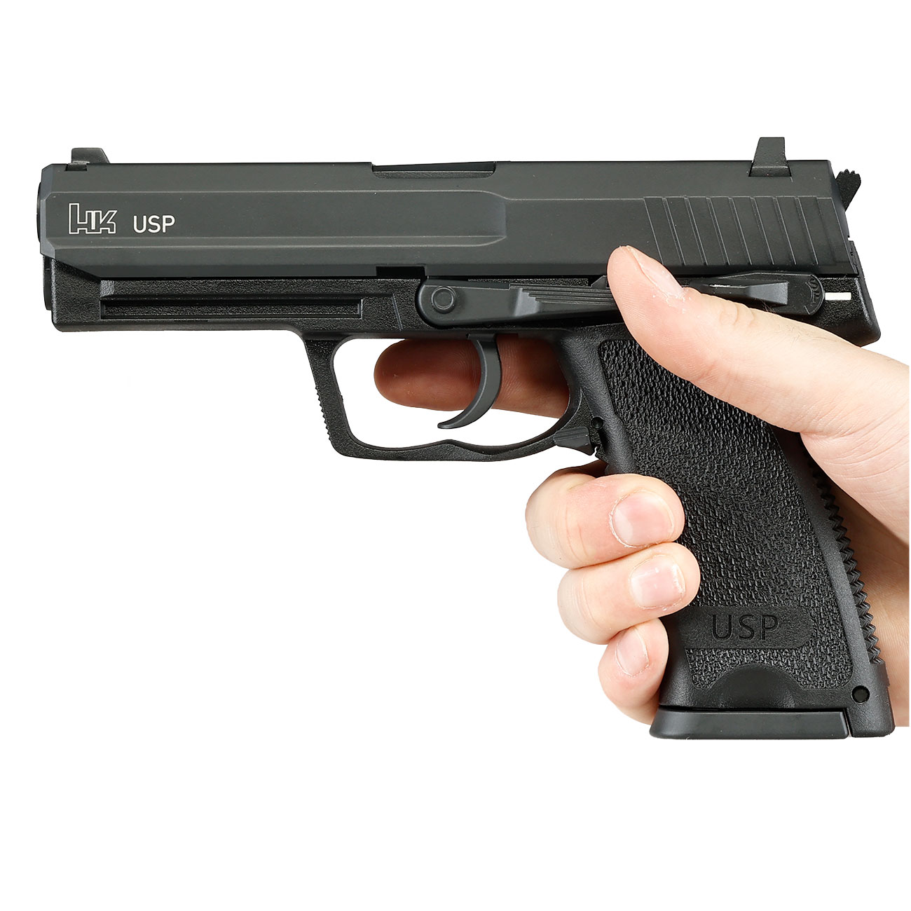 Heckler & Koch USP mit Metallschlitten CO2 BlowBack 6mm BB schwarz Bild 3