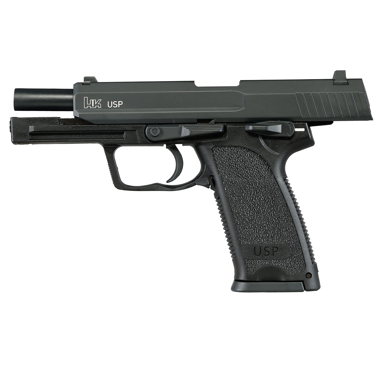 Heckler & Koch USP mit Metallschlitten CO2 BlowBack 6mm BB schwarz Bild 4