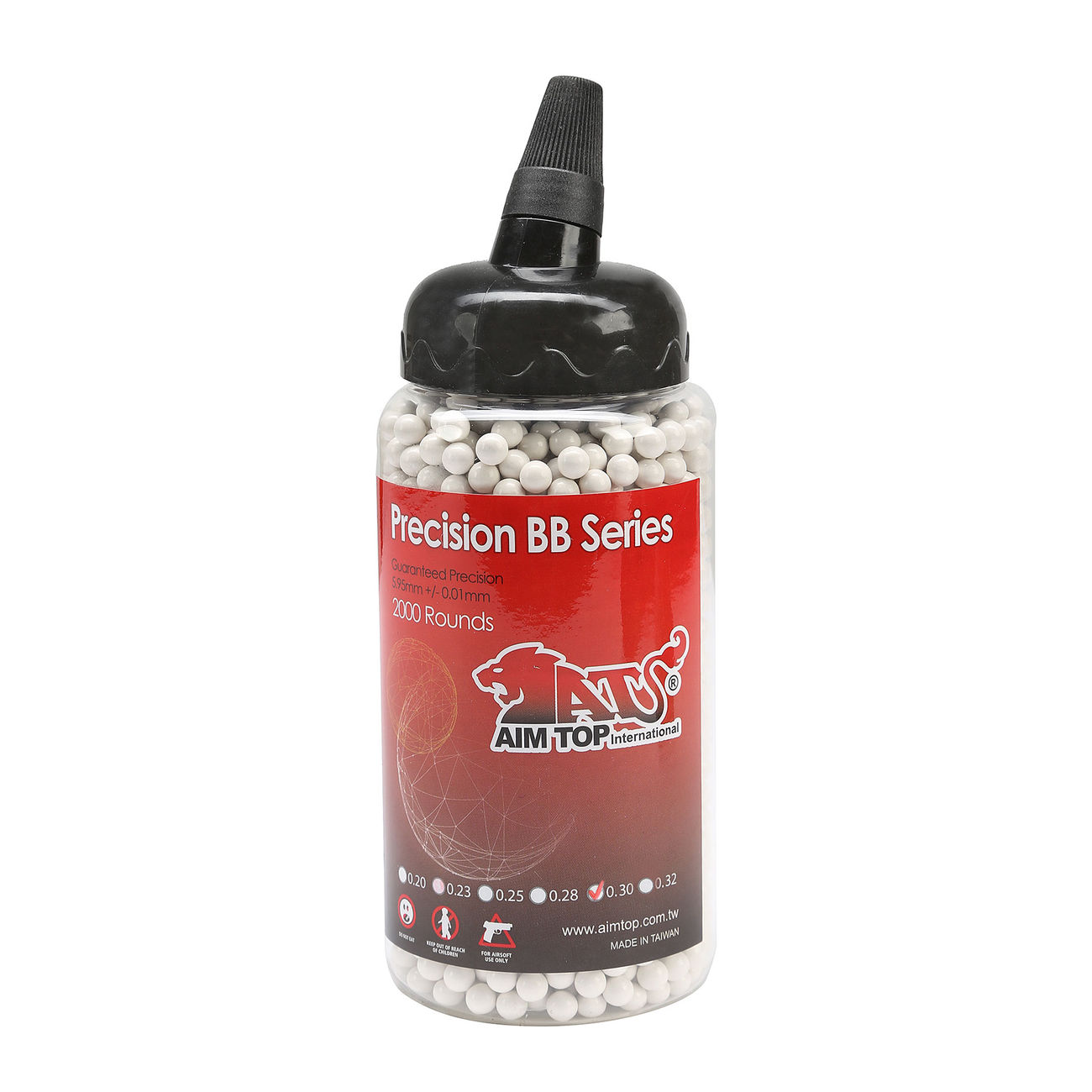 AIM Top Extreme Precision BBs 0.30g 2.000er Speedloader weiss