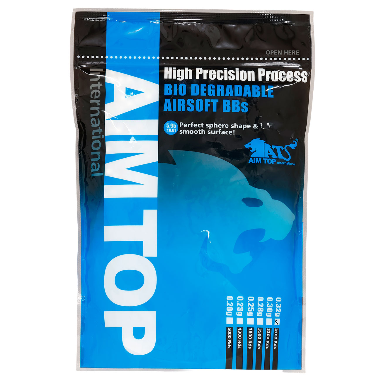 AIM Top High Precision BIO 0.32g 3.100er Beutel weiss