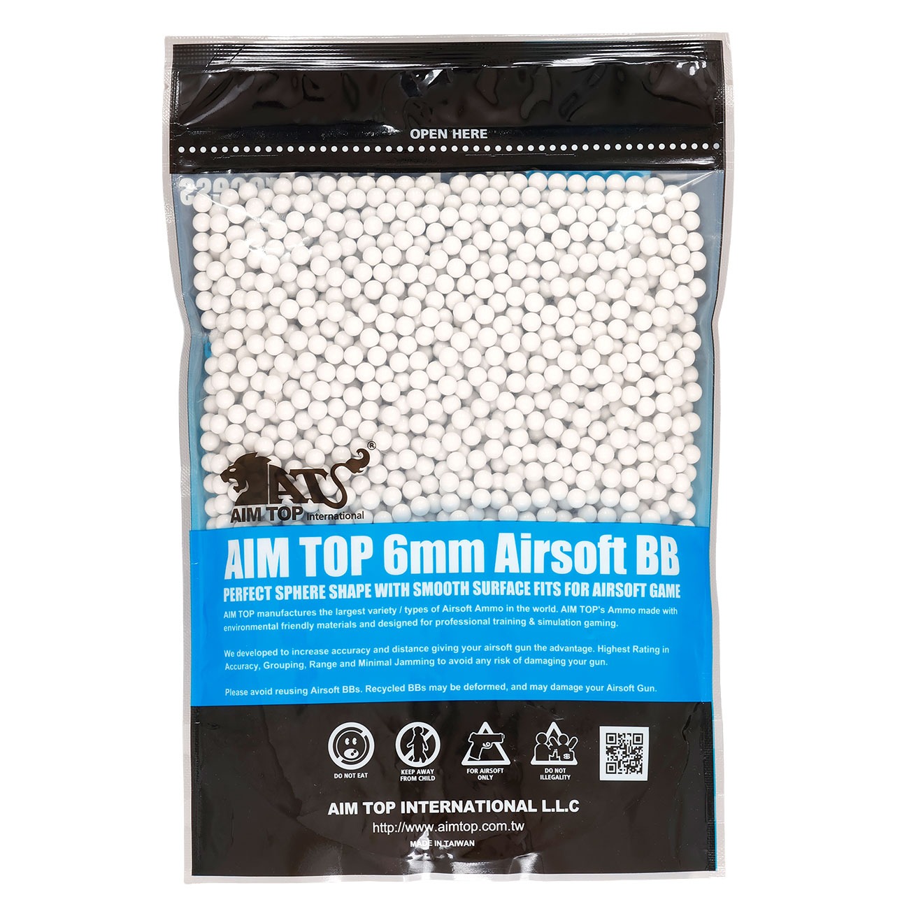 AIM Top High Precision BIO 0.32g 3.100er Beutel weiss Bild 1