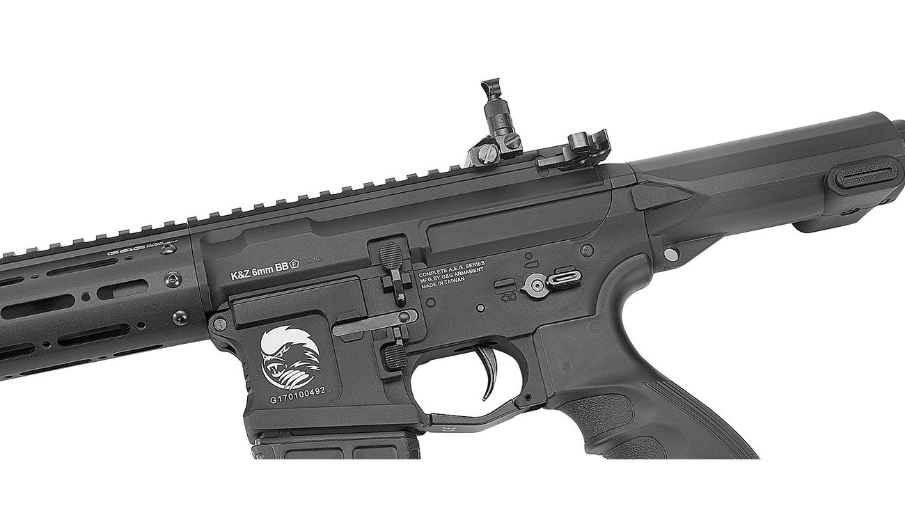 G&G GC16 PDW15 AR Vollmetall S-AEG 6mm BB schwarz Bild 5