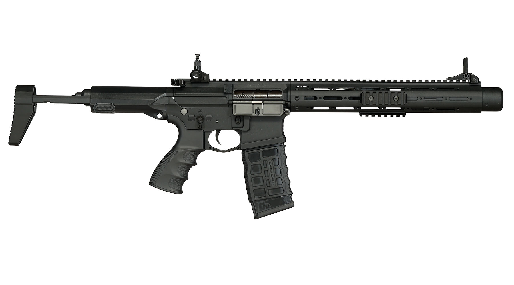 G&G GC16 PDW15 AR Vollmetall S-AEG 6mm BB schwarz Bild 3