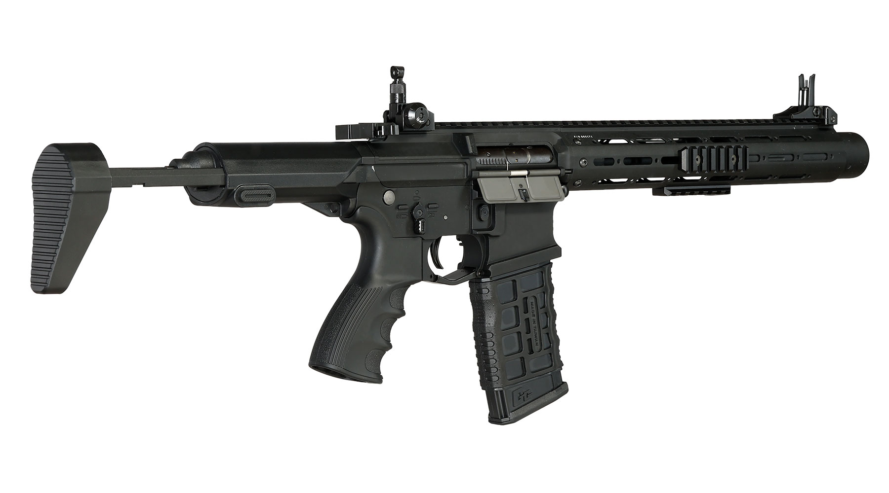 G&G GC16 PDW15 AR Vollmetall S-AEG 6mm BB schwarz Bild 4