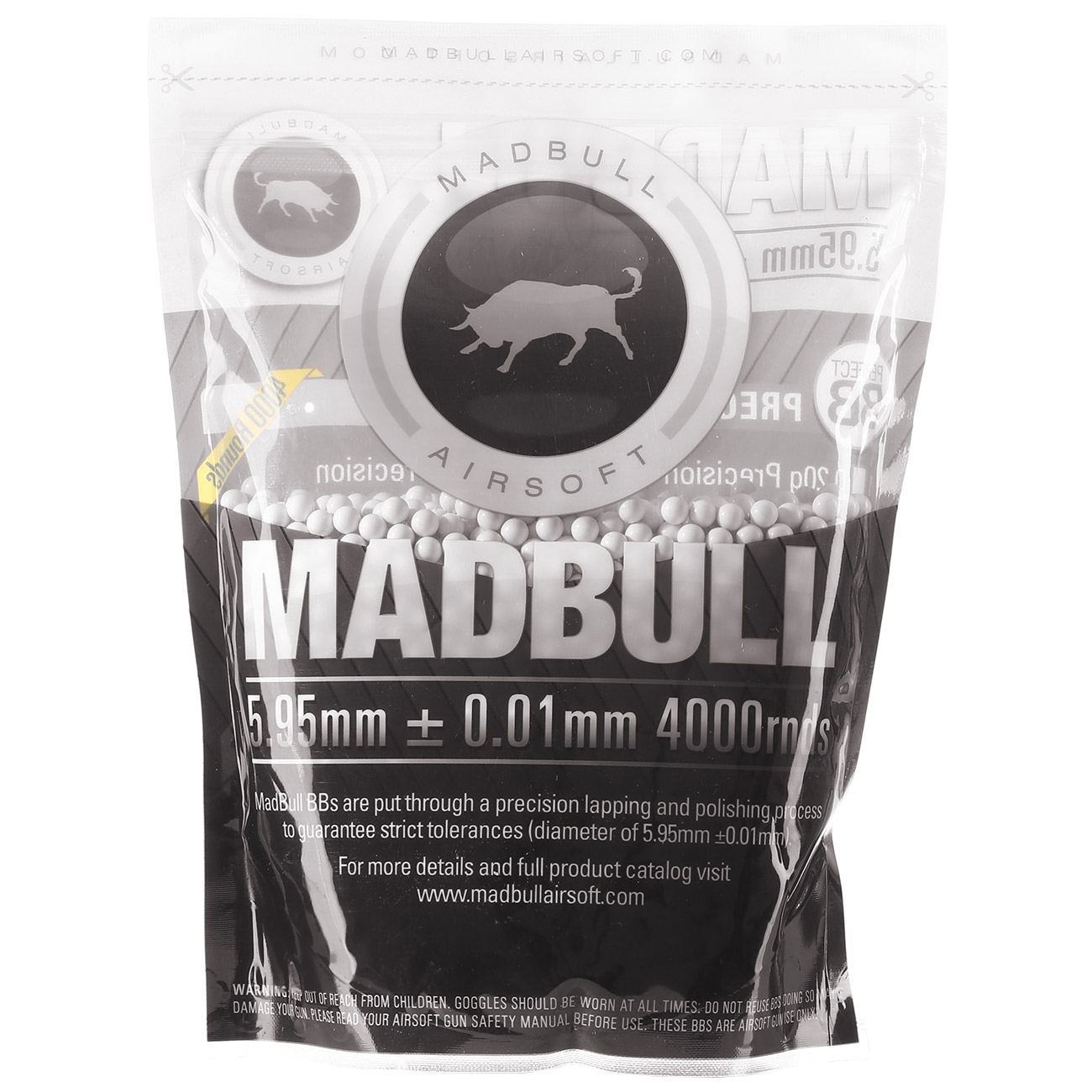 MadBull Premium Match Grade BIO BBs 0,30g 4.000er Beutel weiss