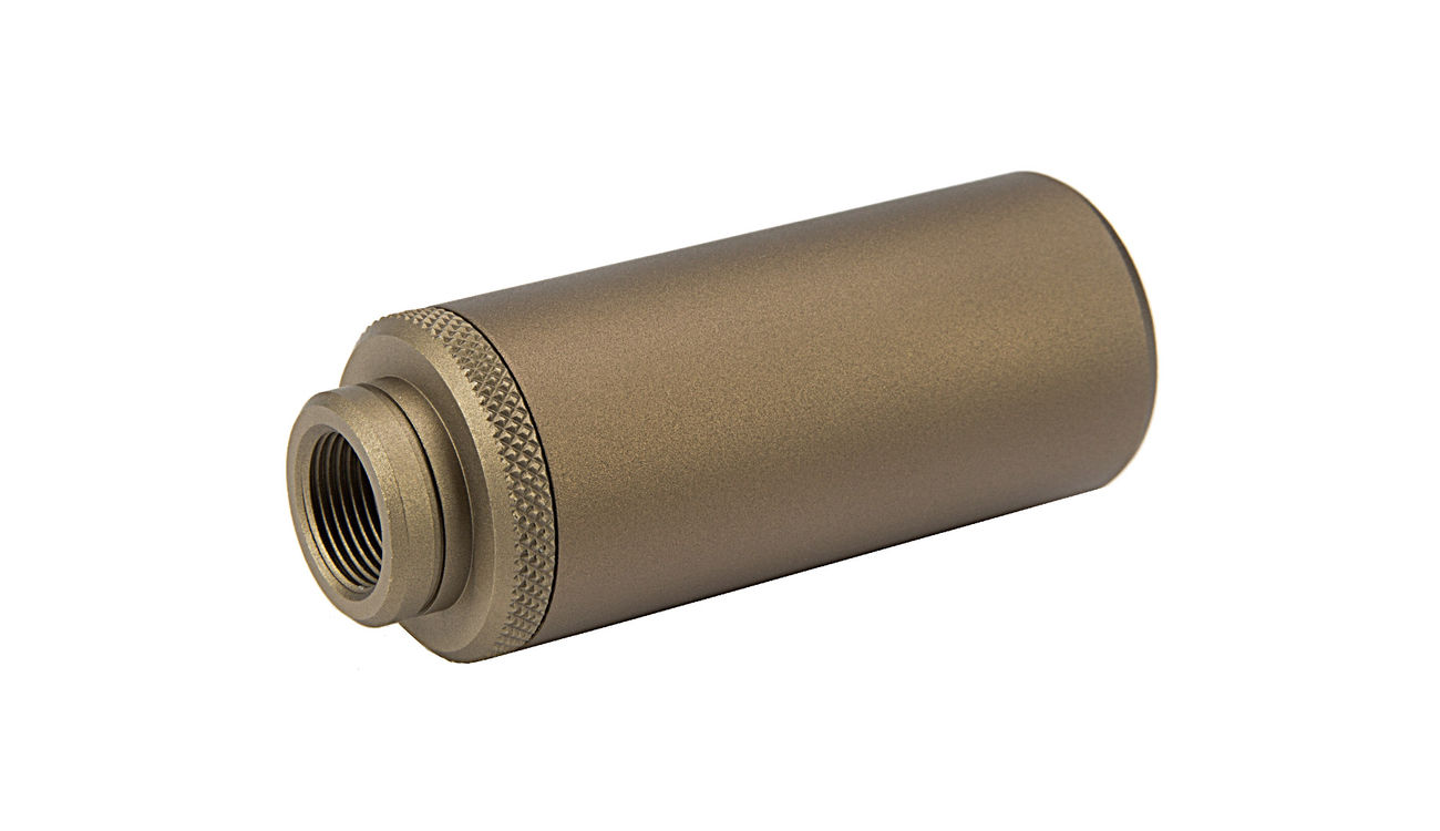 G&G SS-80 Alumininium Mock Suppressor 14mm- / 14mm+ Desert Tan Bild 1