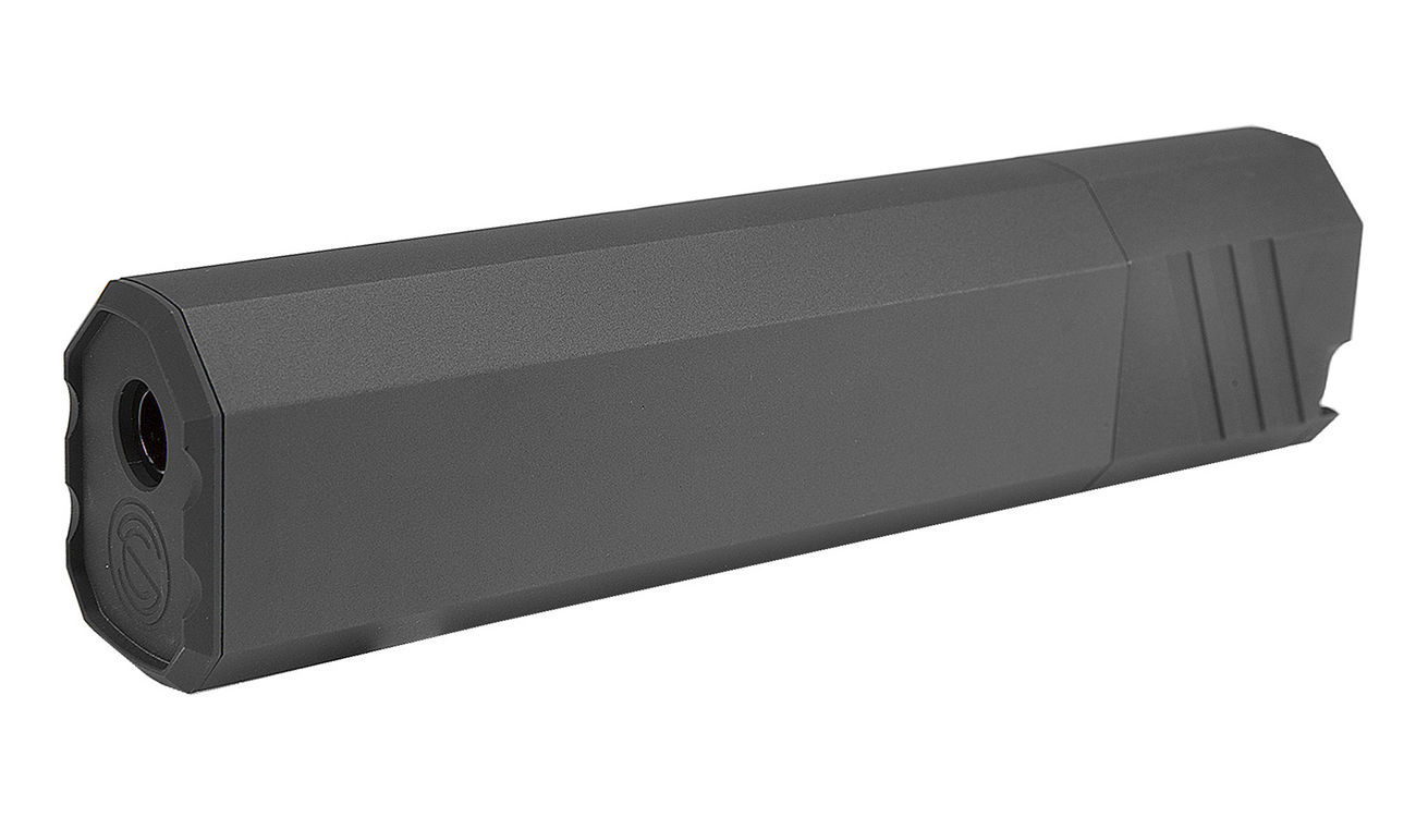 SilencerCo Airsoft Osprey 9mm Aluminium Mock Suppressor schwarz 14mm