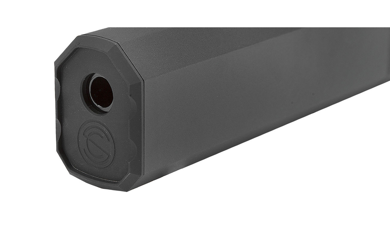 SilencerCo Airsoft Osprey 9mm Aluminium Mock Suppressor schwarz 14mm