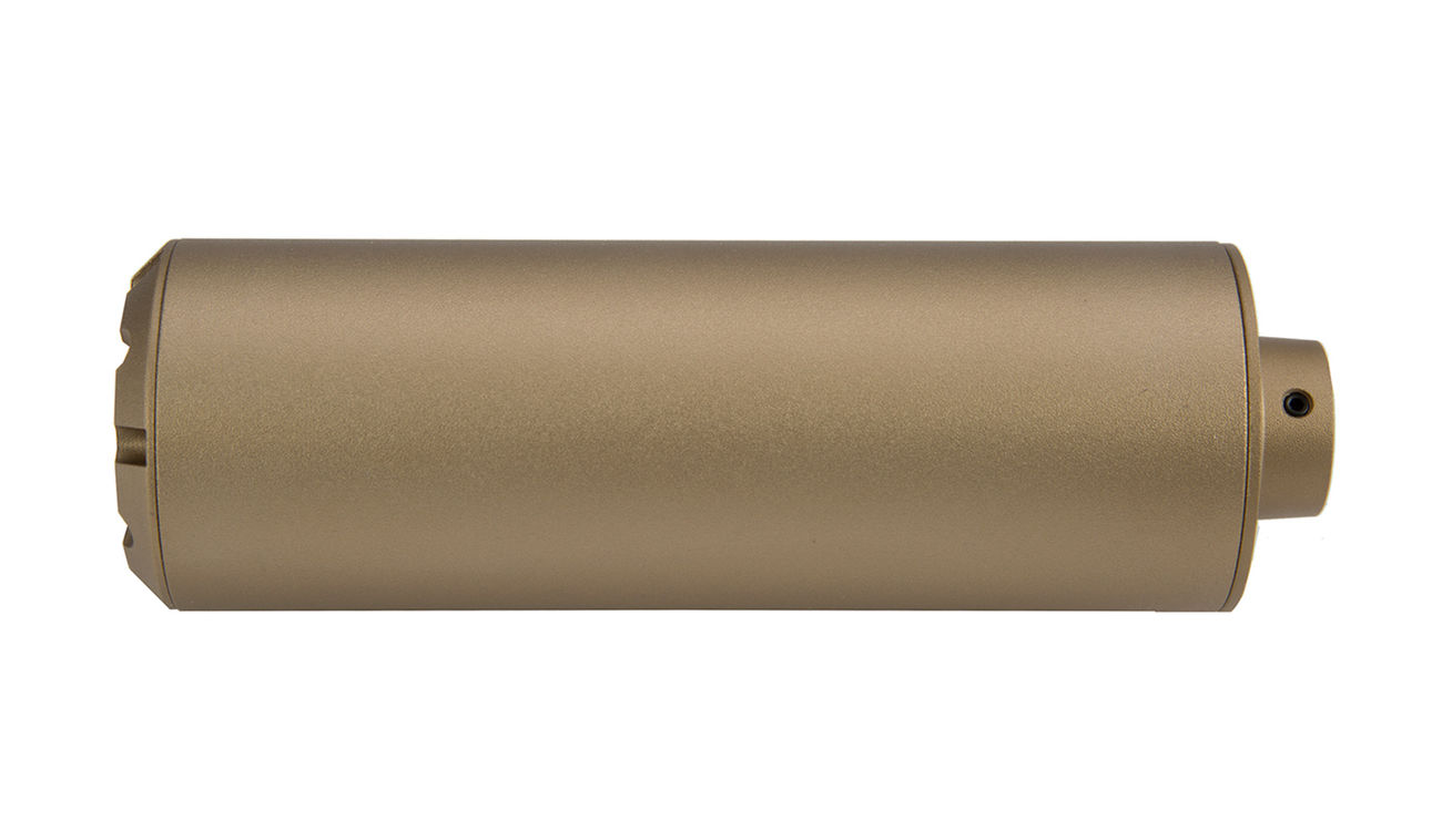 G&G Compact Midnight Hawk Aluminium Tracer Unit Suppressor 14mm- Desert Tan Bild 2