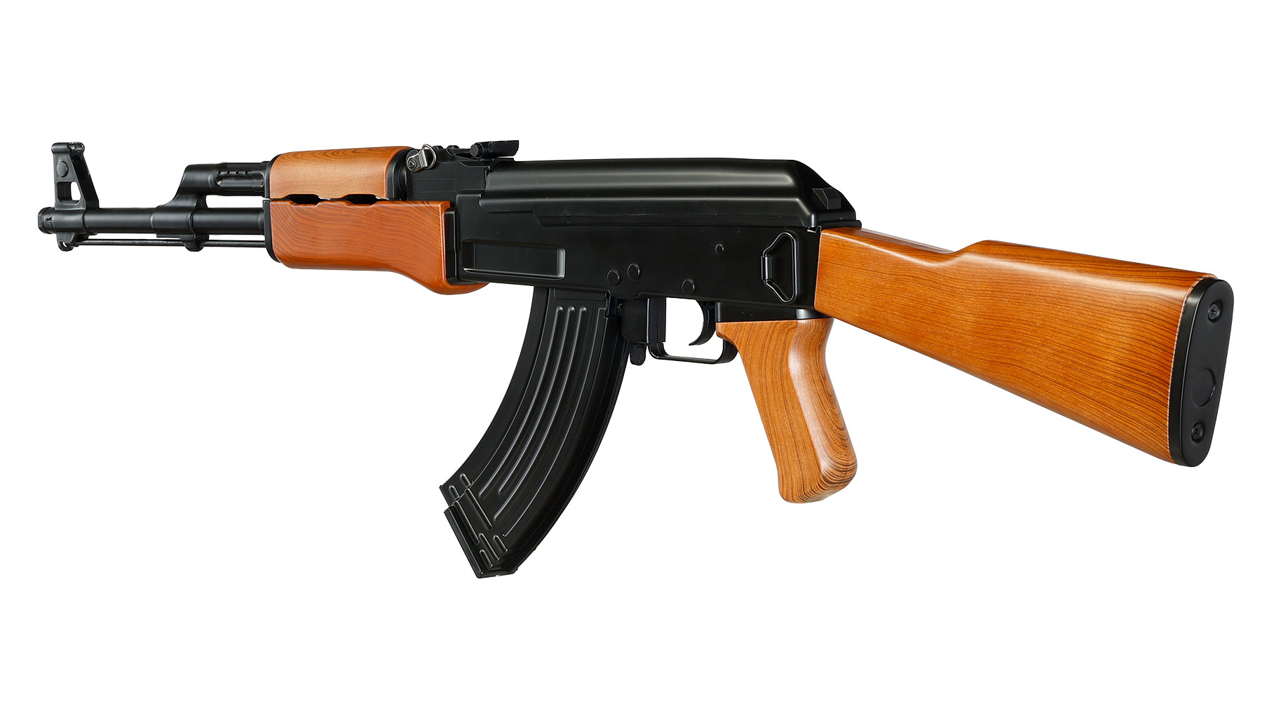 Mod. 47 Softair Komplettset AEG 6mm BB schwarz / braun Bild 9