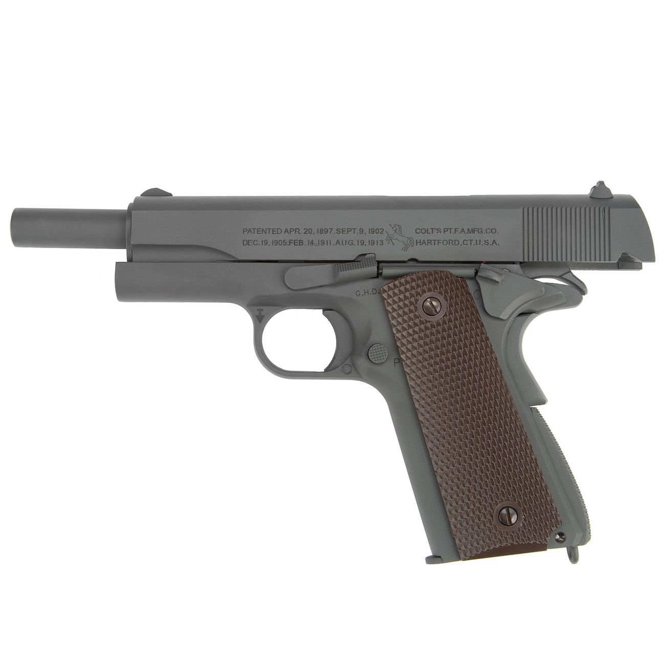 Cybergun Colt M1911A1 Vollmetall CO2 BlowBack 6mm BB Parkerized Bild 1