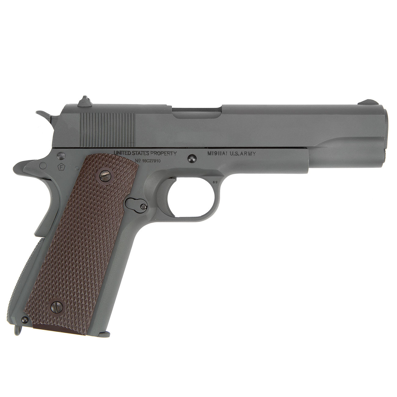 Cybergun Colt M1911A1 Vollmetall CO2 BlowBack 6mm BB Parkerized Bild 2