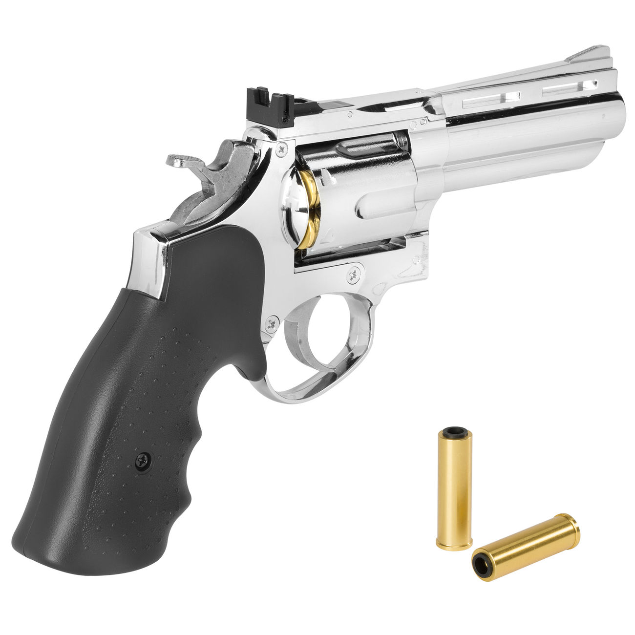 HFC HG-132 .357 Magnum 4 Zoll Gas Revolver 6mm BB chrom Bild 4