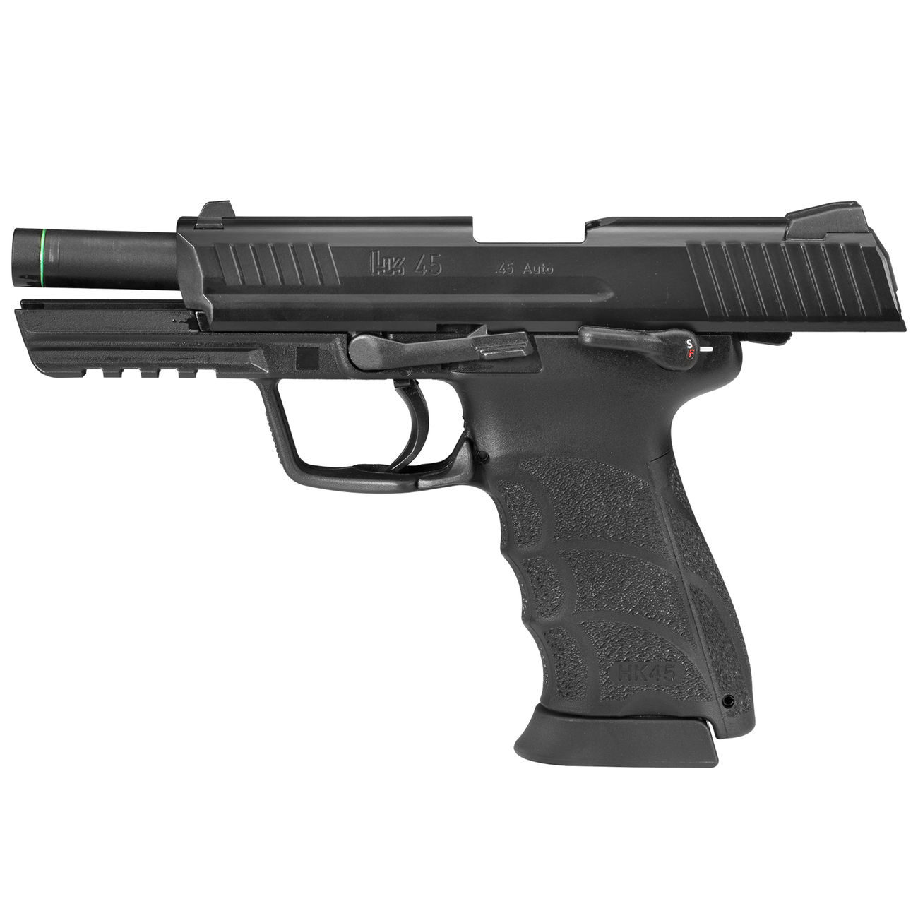 Heckler & Koch HK45 mit Metallschlitten GBB 6mm BB schwarz Bild 1