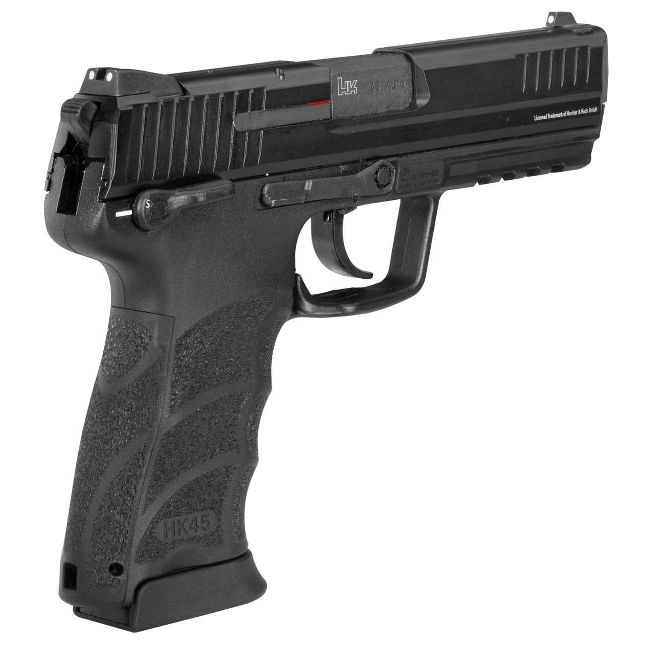 Heckler & Koch HK45 mit Metallschlitten GBB 6mm BB schwarz Bild 3