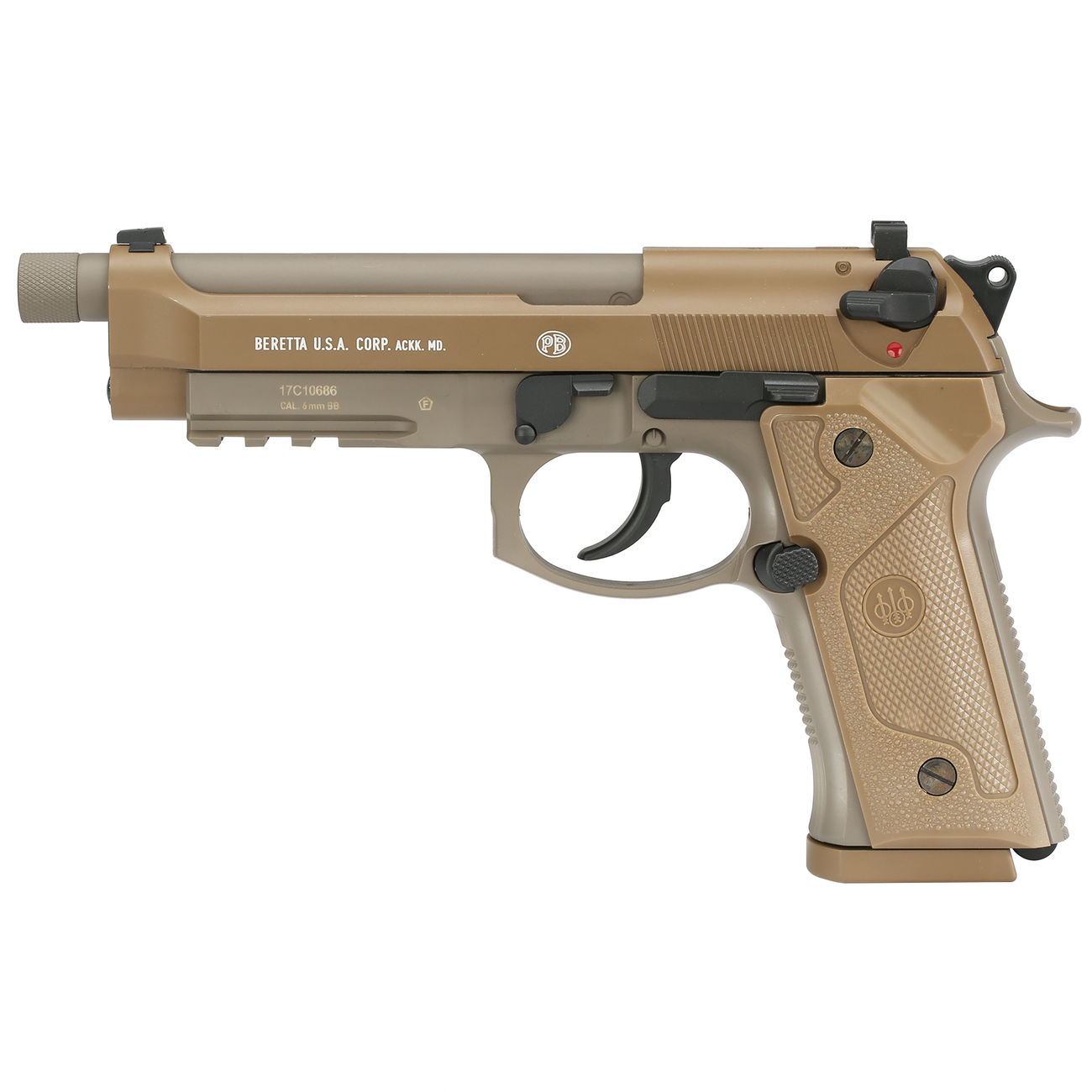 KWC Beretta M9A3 mit Metallschlitten CO2BB 6mm BB Flat Dark Earth Bild 5