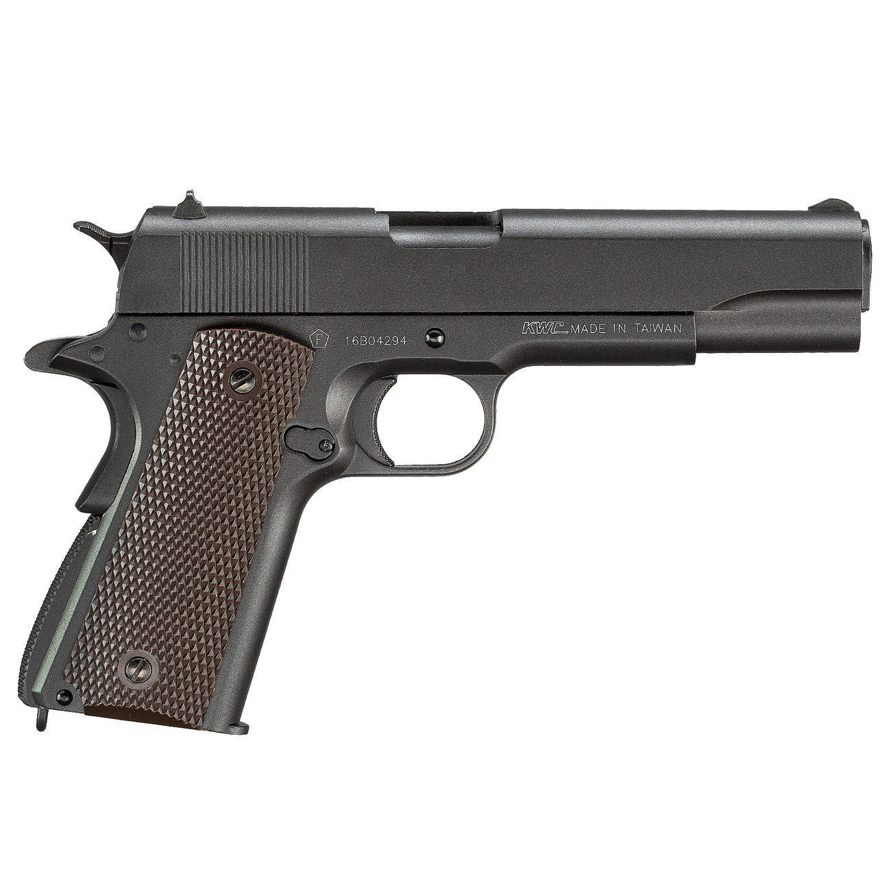 KWC M1911A1 Military Vollmetall CO2 BlowBack 6mm BB Parkerized Bild 2