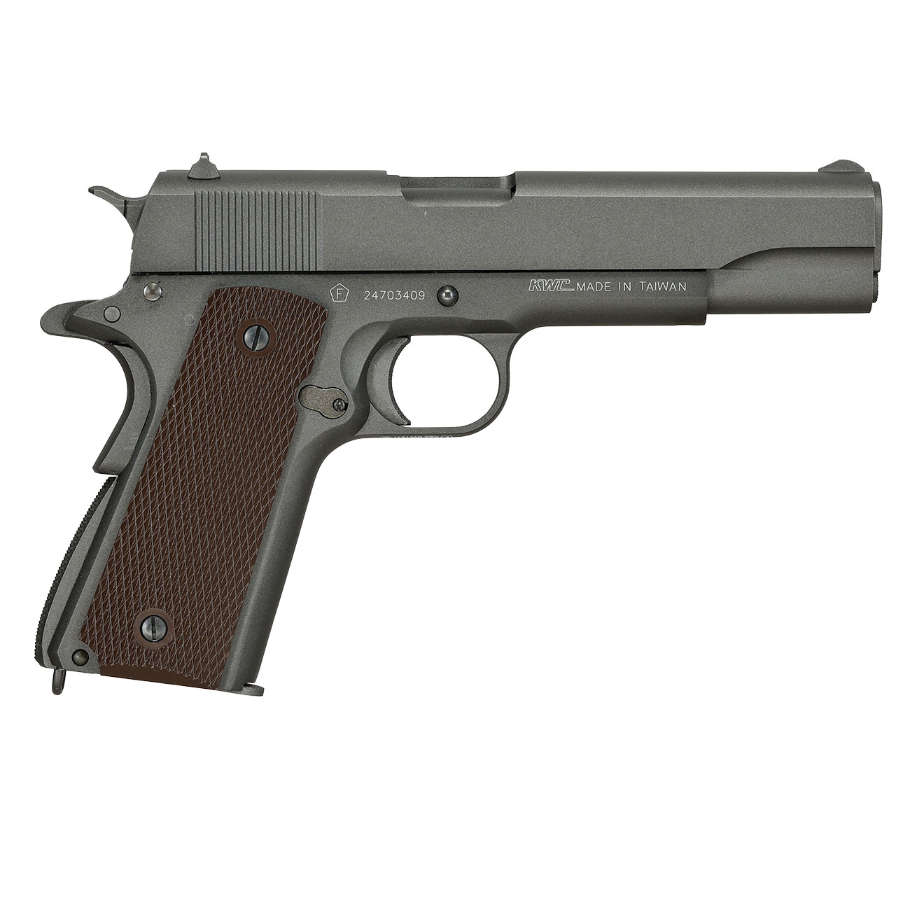 KWC M1911A1 Military Vollmetall CO2 BlowBack 6mm BB Parkerized Bild 5