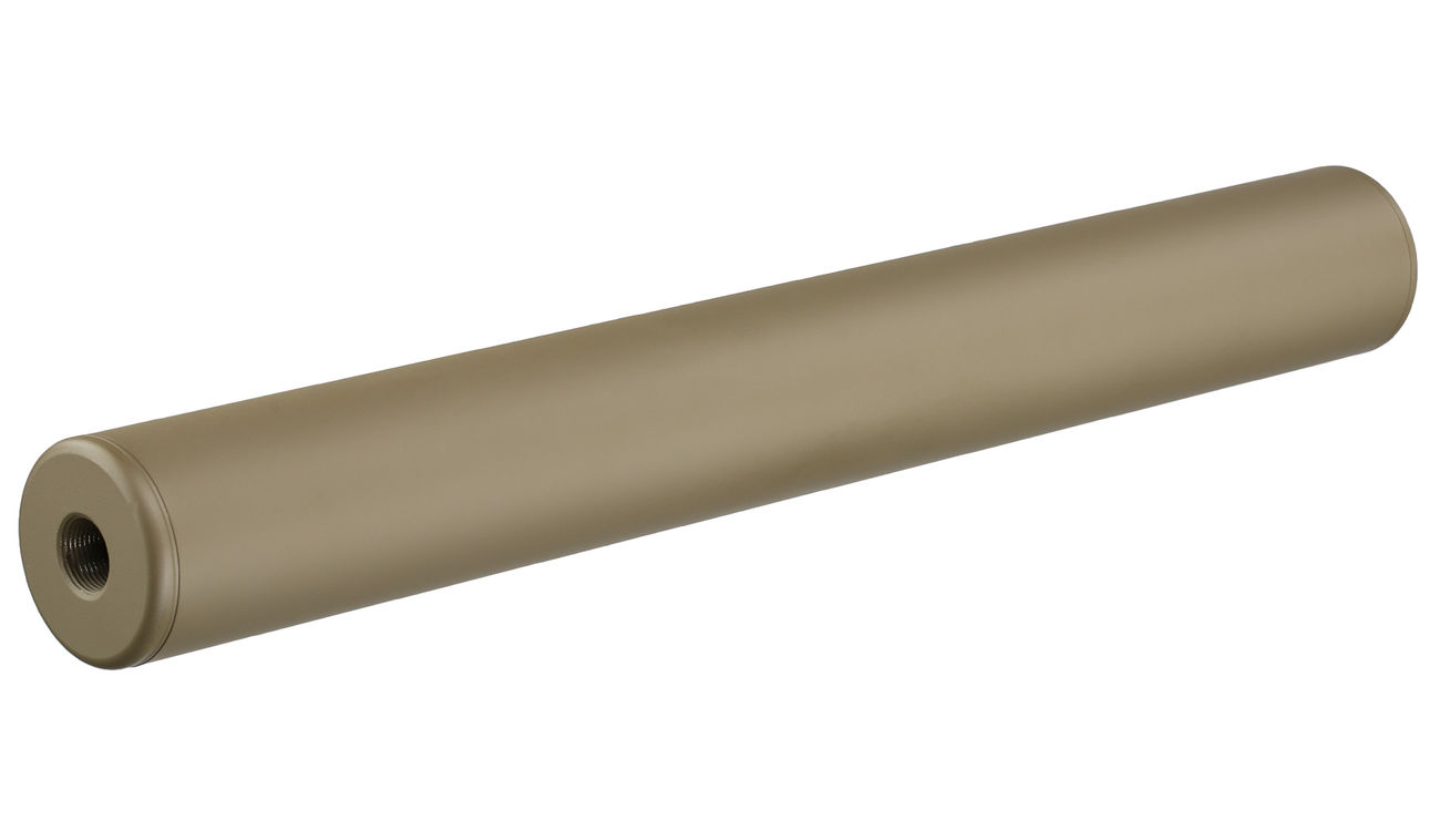 King Arms Light Weight Aluminium Silencer 335 x 40mm 14mm- Dark Earth Bild 1