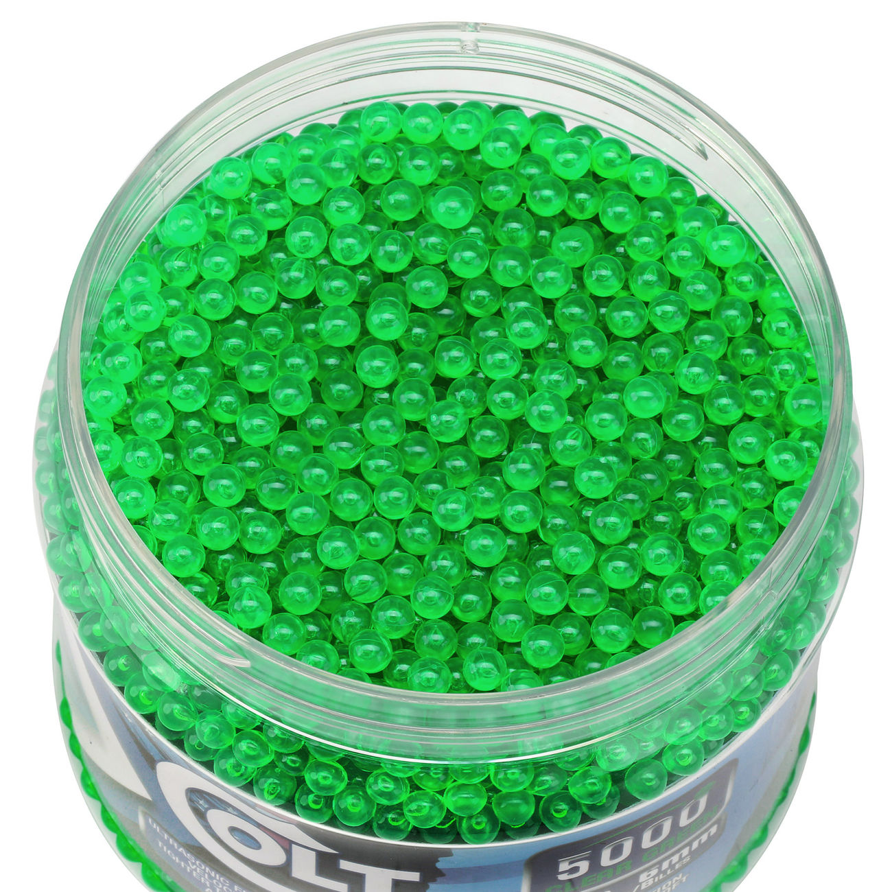 Cybergun Colt Competition Grade BBs 0,12g 5.000er Container Clear Green Bild 1