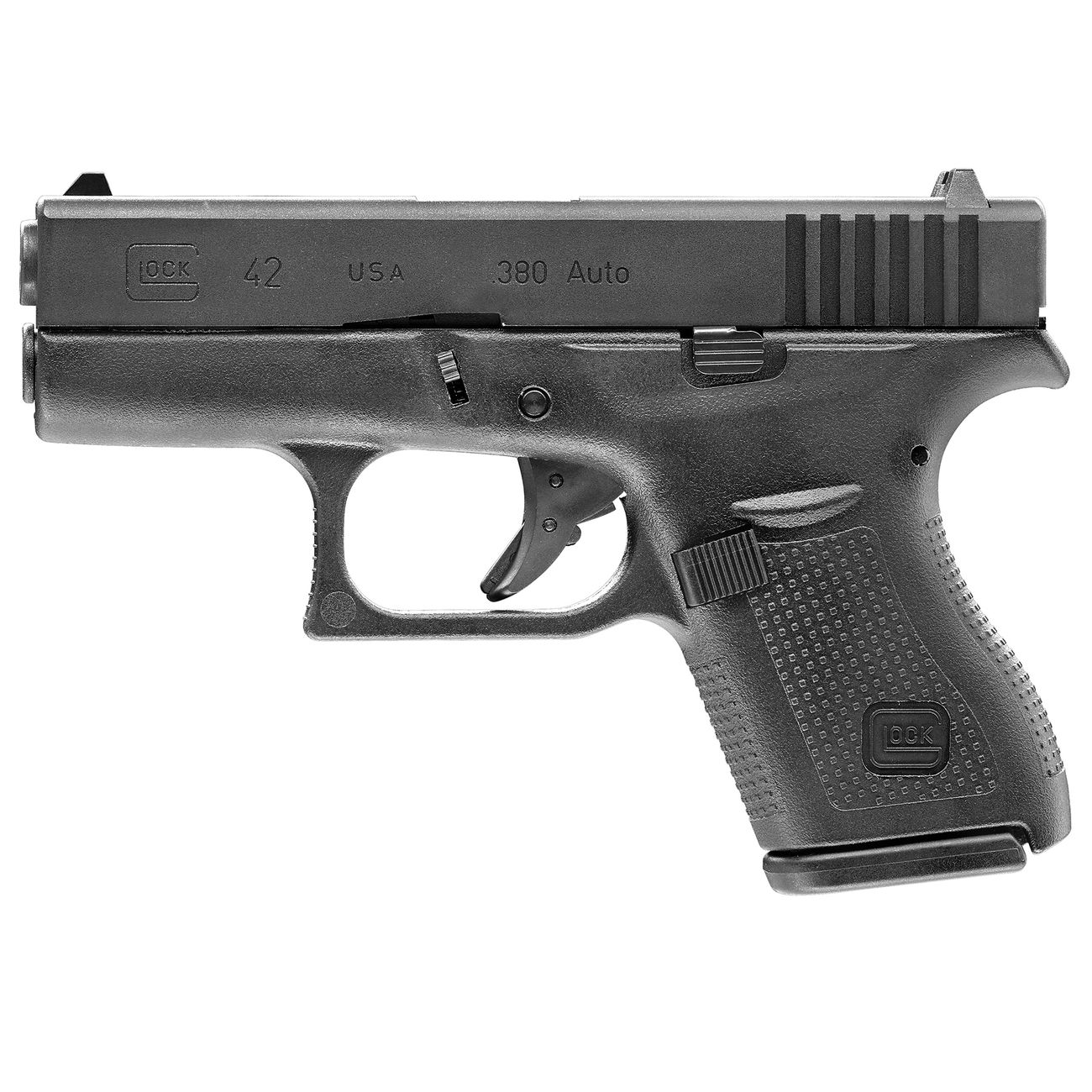Glock 42 Airsoft mit Metallschlitten GBB 6mm BB schwarz Bild 1
