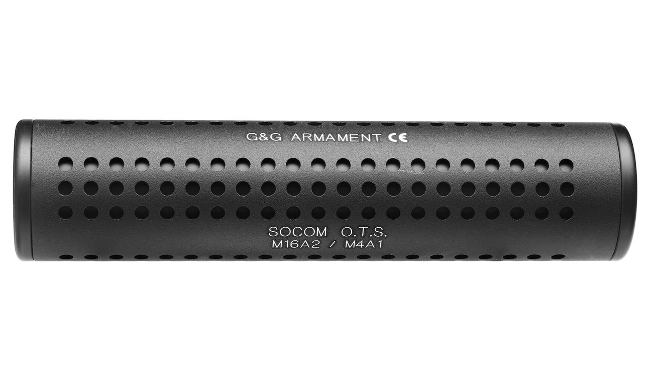 G&G O.T.S.-Style Alumininium Mock Suppressor 14mm- schwarz Bild 2