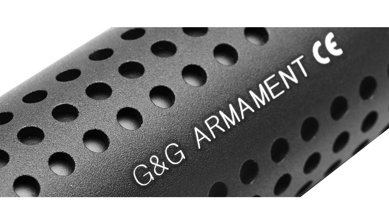 G&G O.T.S.-Style Alumininium Mock Suppressor 14mm- schwarz Bild 4