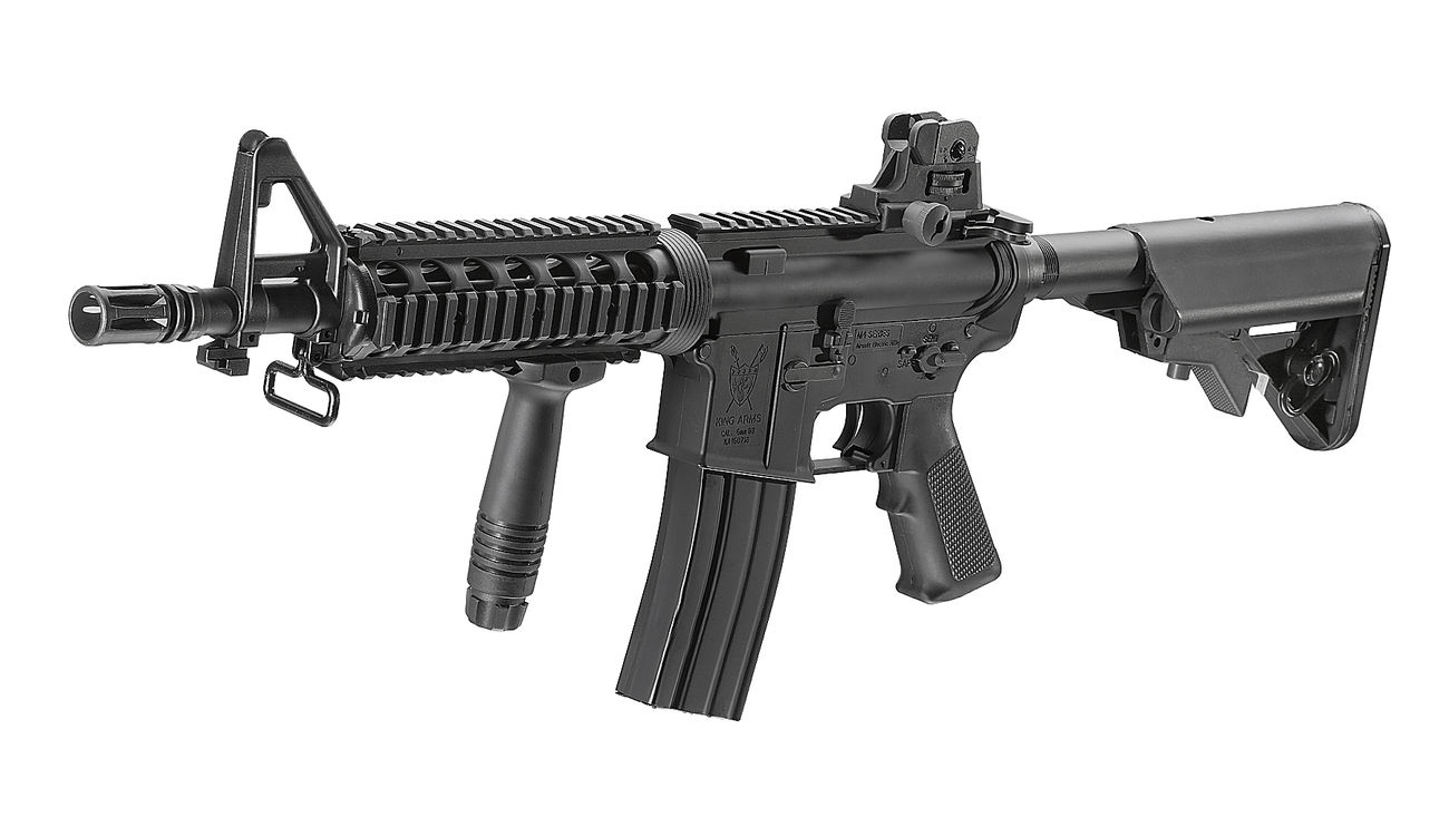 King Arms M4 CQB-R Ultra Grade S-AEG 6mm BB schwarz