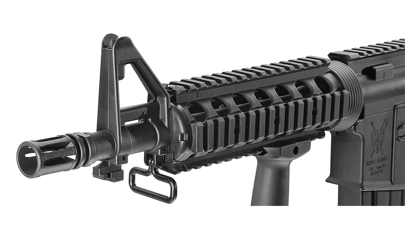 King Arms M4 CQB-R Ultra Grade S-AEG 6mm BB schwarz Bild 5