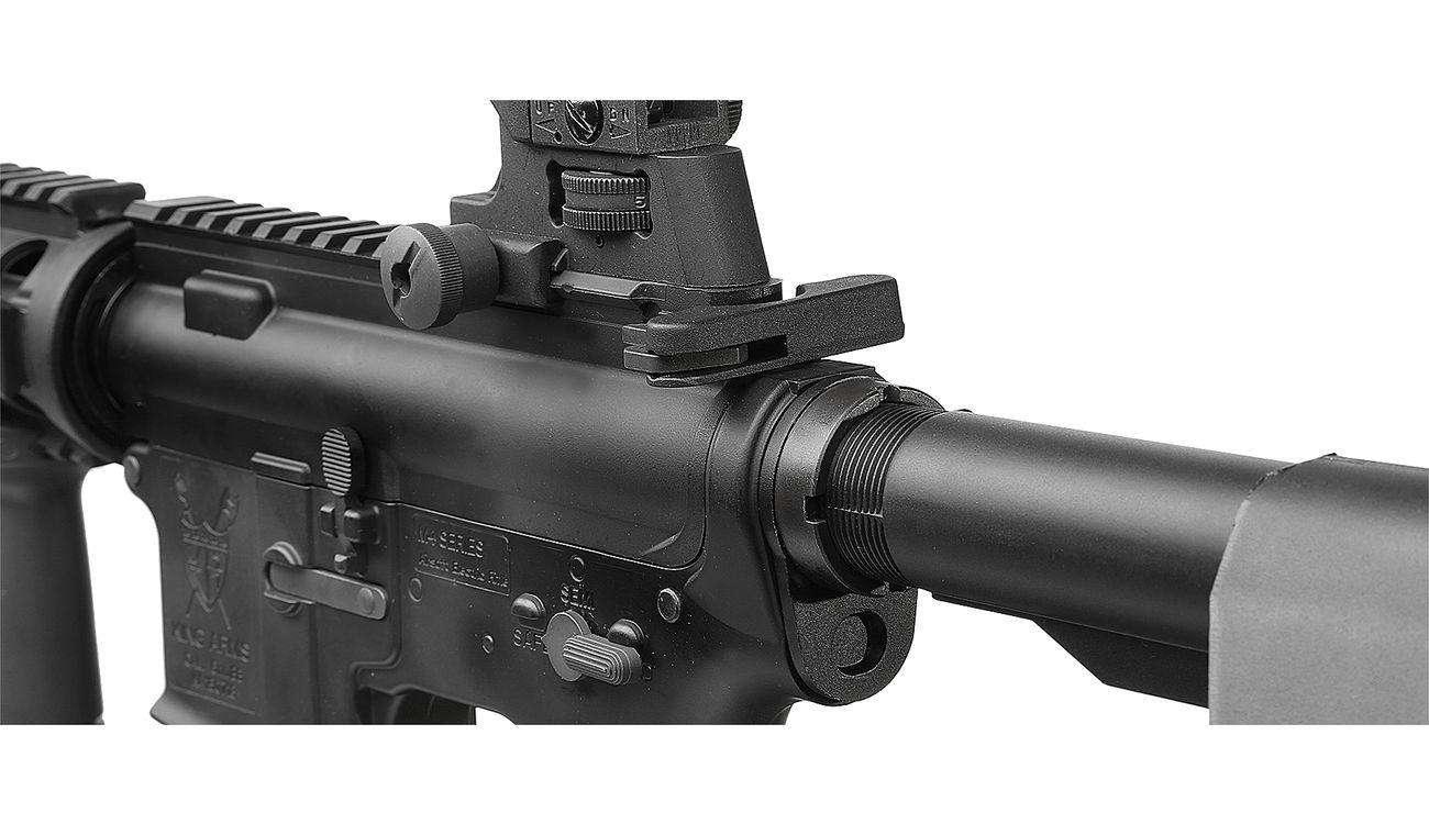 King Arms M4 CQB-R Ultra Grade S-AEG 6mm BB schwarz Bild 6